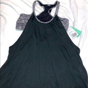 Racer back built in bra tank